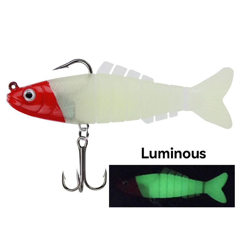 Bazooka-señuelos de pesca Wobblers que se hunden, cebo suave de plomo, Crankbait articulado, plantilla de segmento Artificial para aparejos de pesca - imagen 5