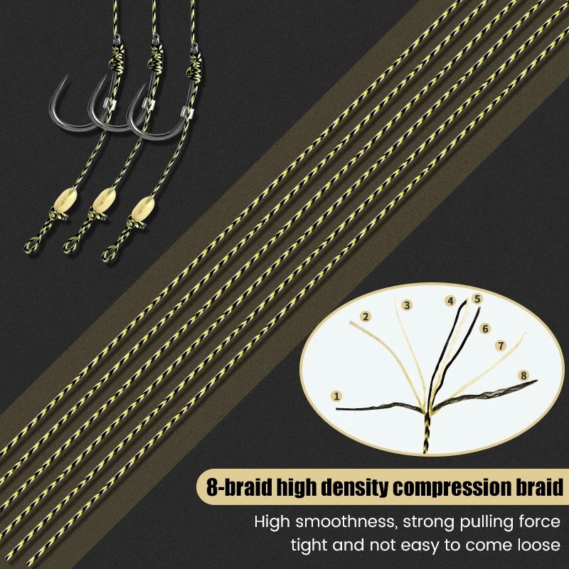 Montajes Hair Rig preatados para carpa – Method feeder con anzuelos dobles - imagen 3