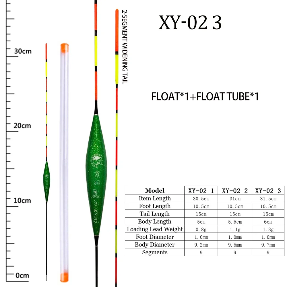 Flotadores de pesca Nano con tubos de flotación, aparejos verticales llamativos, accesorios de herramientas, 1 unidad - imagen 4