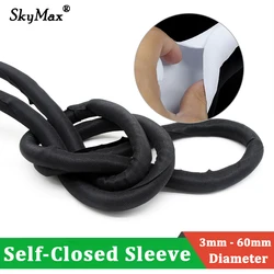 Protector de Cables Trenzado PET Autocerrable 3-60 mm - Negro y Blanco