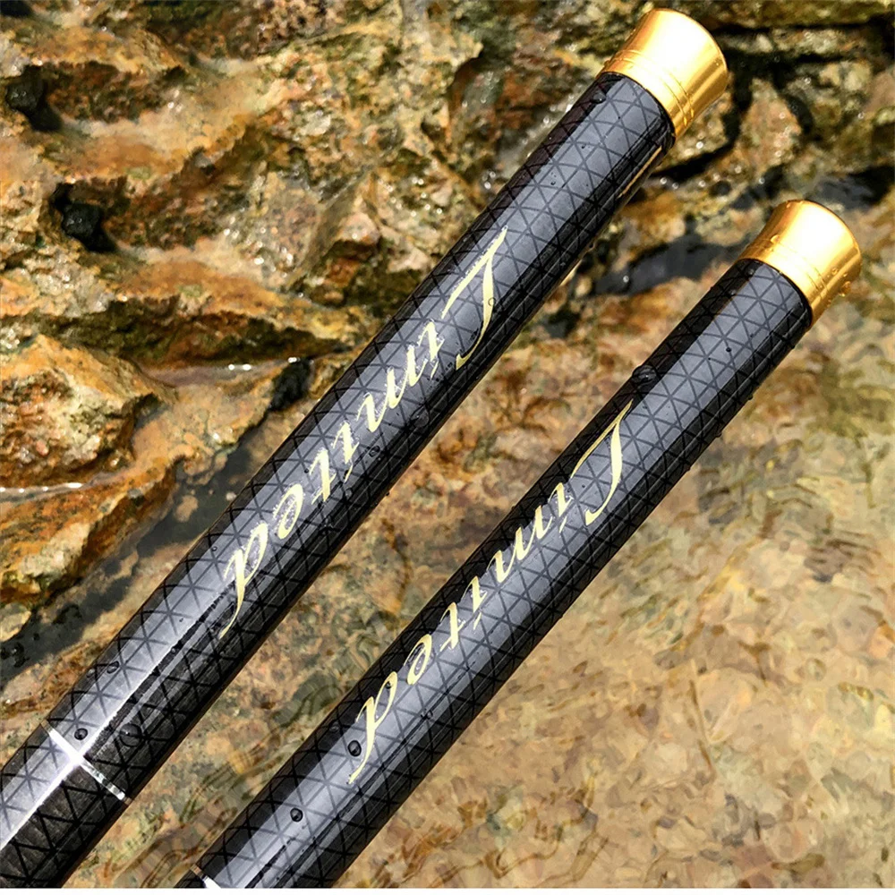 Caña de pescar telescópica de 7,2 M, caña de pescar súper dura, cañas de estanque con depósito de carbono, caña de pescar de lanzamiento de larga distancia - imagen 2