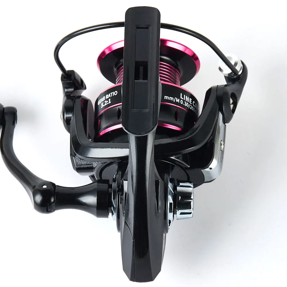 Carrete de pesca giratorio BILLINGS 1000-7000, arrastre de 8-12KG con balancín y carrete de Metal, relación de engranaje 5,2: 1 para pesca en agua salada/dulce - imagen 3