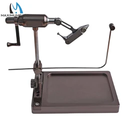 Maximumcatch-morsa giratoria para atado de moscas, tornillo de banco de viaje de aleación mecanizado con Base, juego de herramientas de pesca, Kit de aparejos de pesca con mosca para viajero