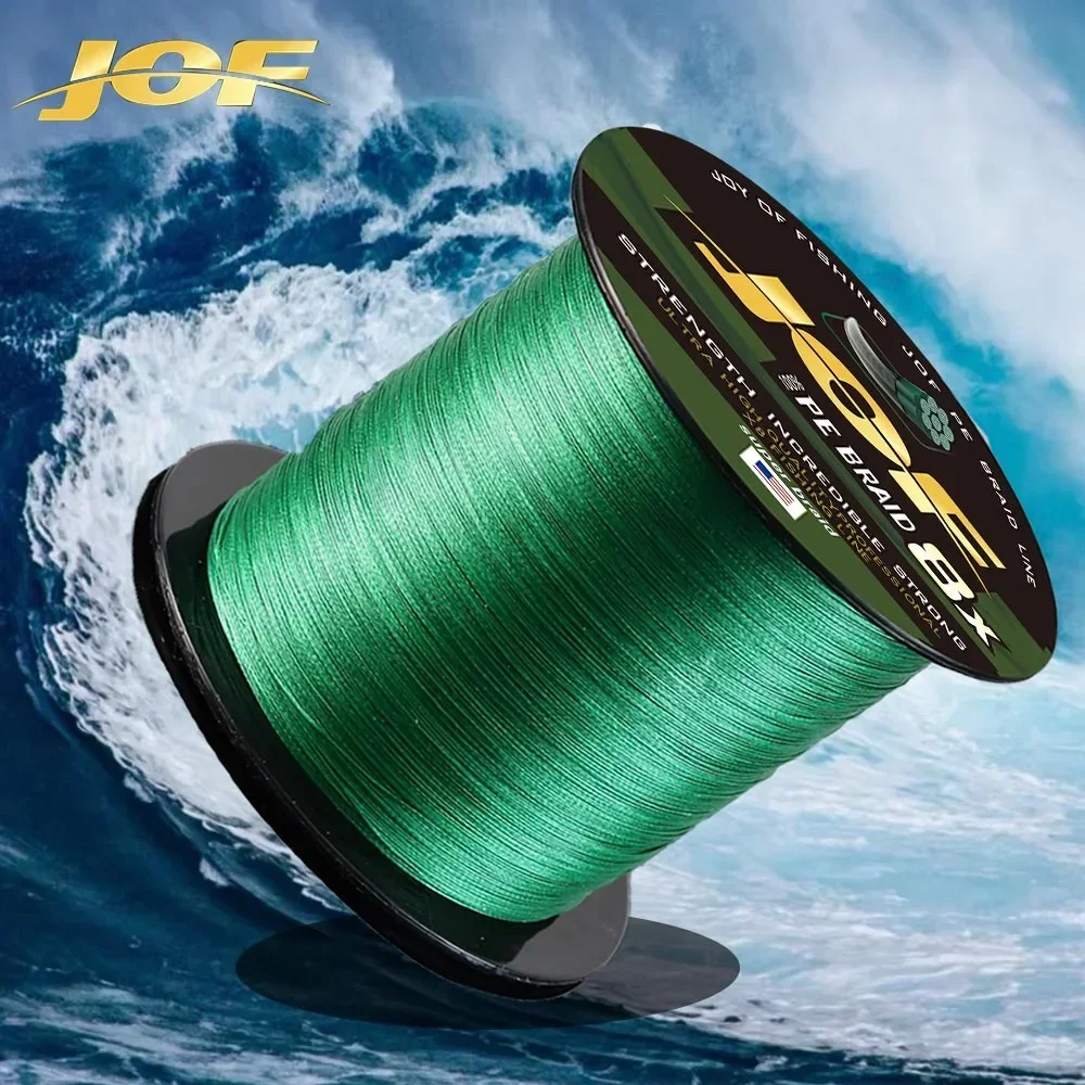 JOF 500M 8 hebras hilo de pescar trenzado X8 para equipo de pesca accesorios de artículos de pesca de carpa multifilamento tejidos fuertes con cable - imagen 4