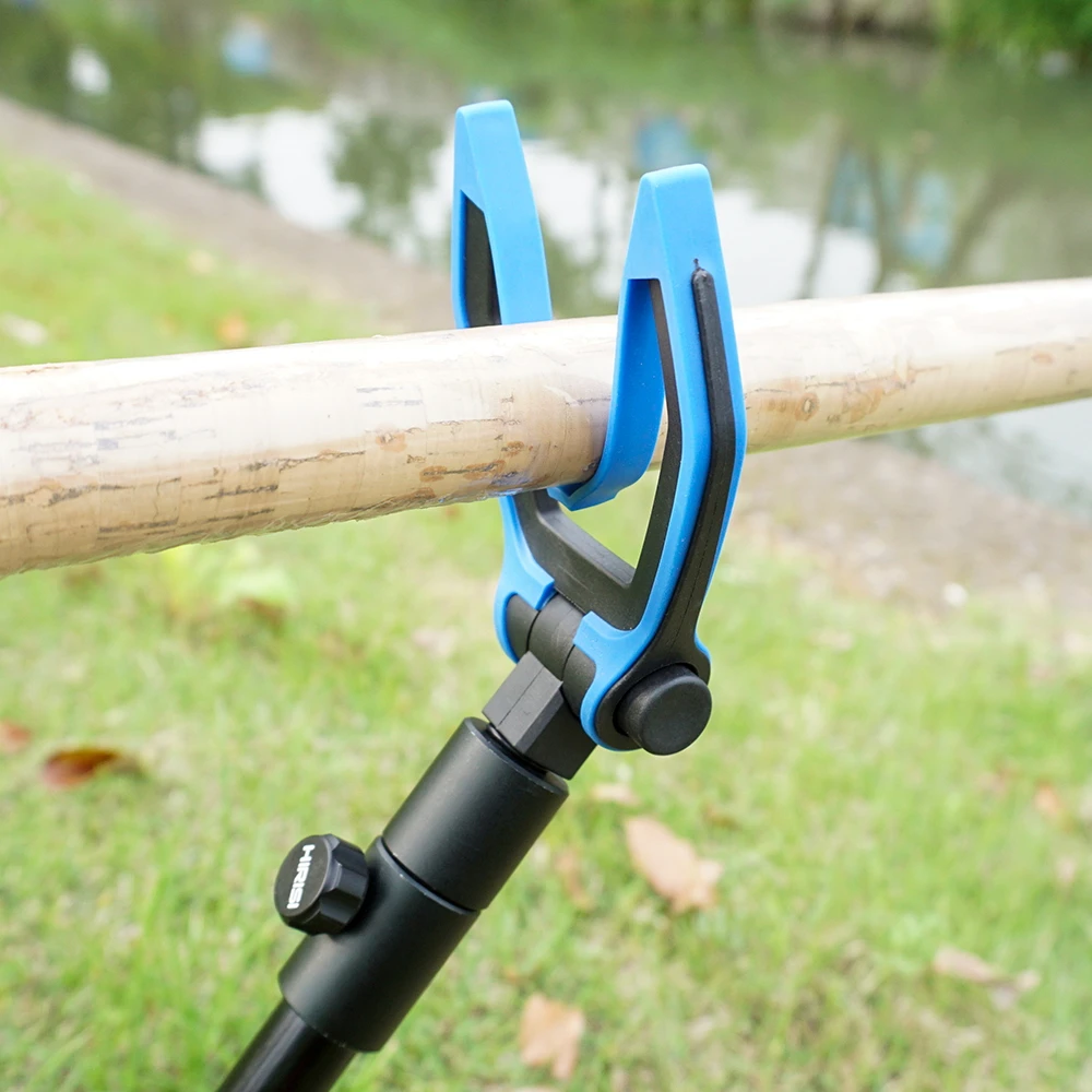 Hirisi-Cabezal de descanso de caña ajustable para pesca de carpa, soporte para Barra de zumbido y alarma de pesca, accesorios de pesca, AC403 - imagen 2