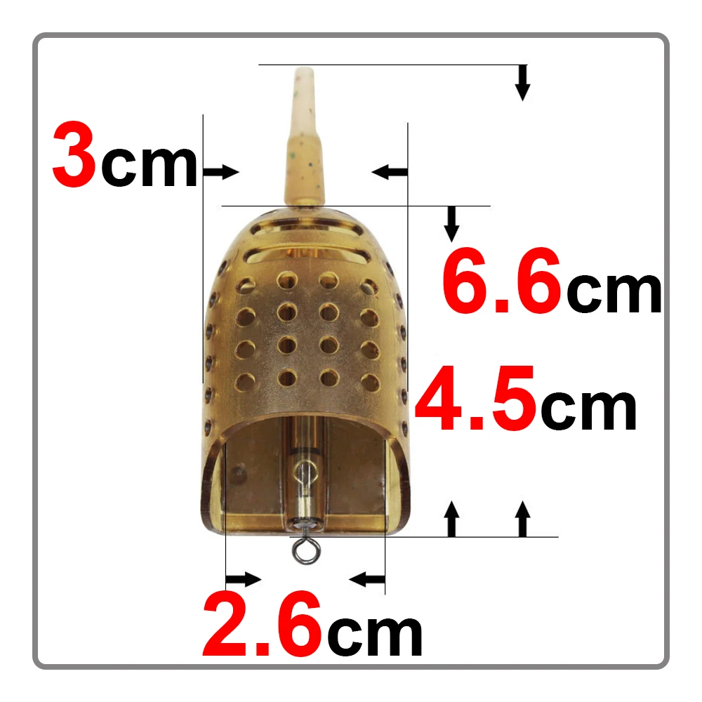 Cebo flotante de fondo inverso para pesca de carpa, jaula de estilo europeo, alimentador, accesorios de pesca, herramienta de nido - imagen 5