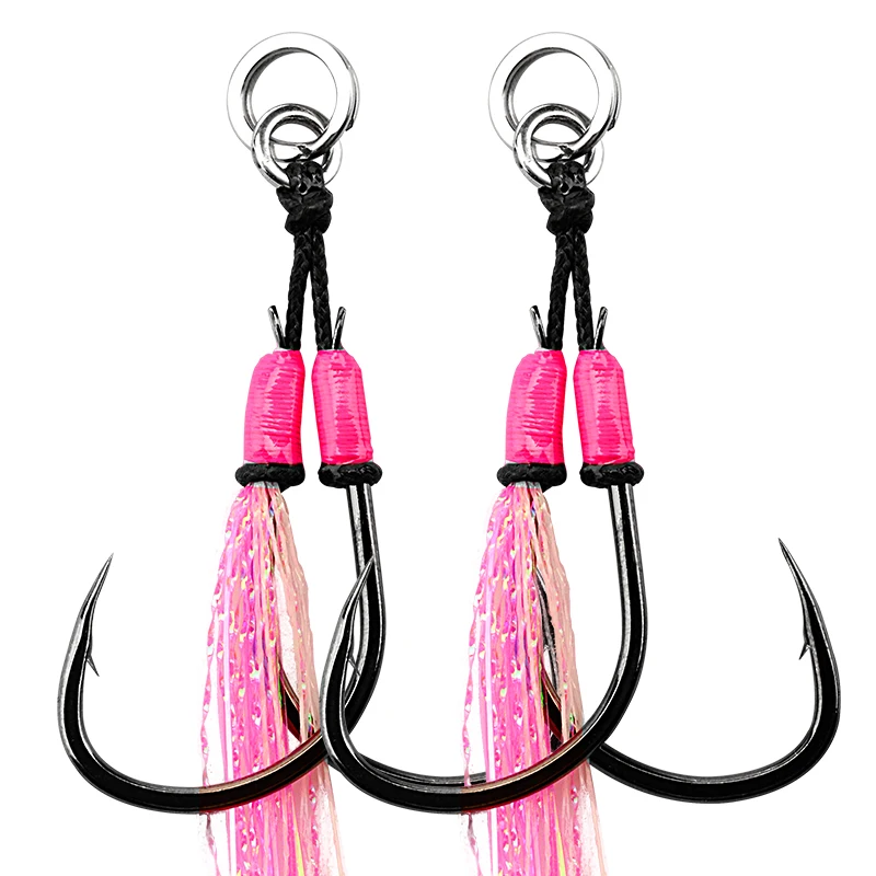 MAG sljtn-ptl-anzuelos de doble plantilla, anzuelos de Jigging lento, anzuelos de pesca de asistencia, anzuelos de doble plantilla, aparejos - imagen 2