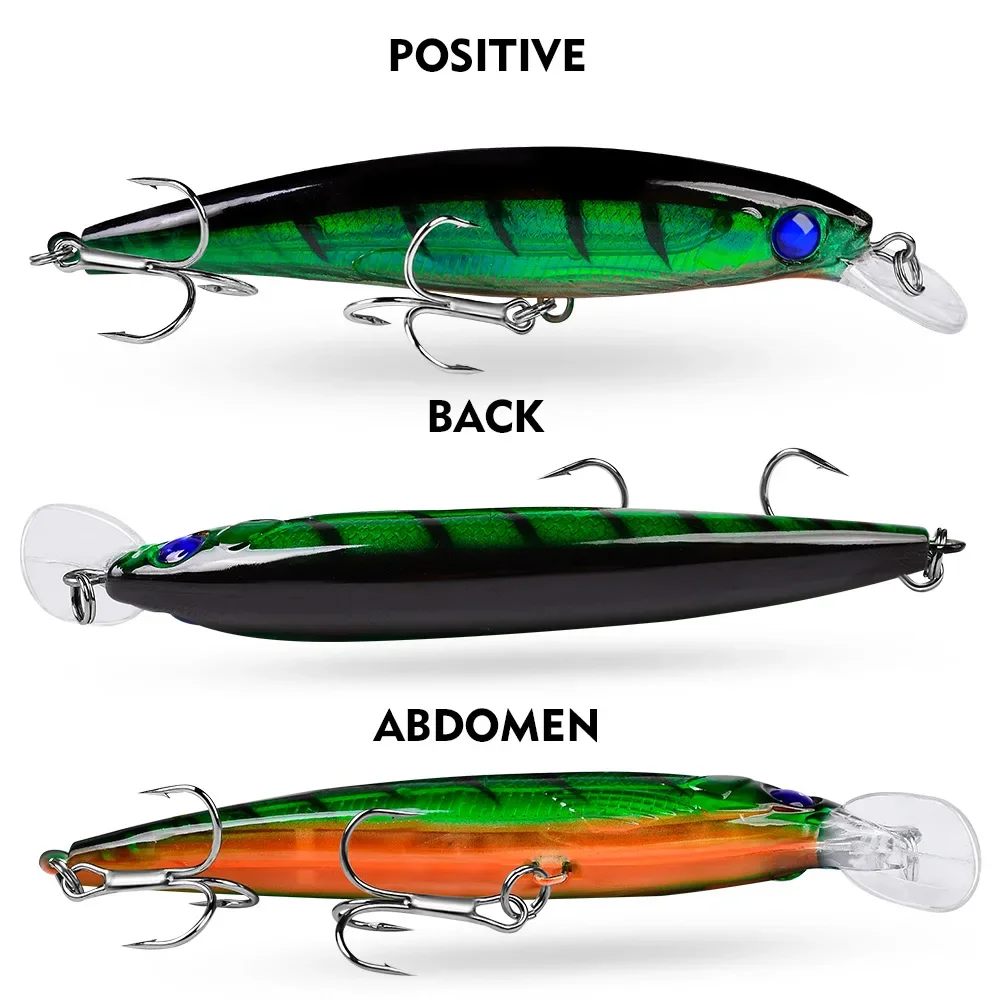 Señuelo de pesca de 11cm y 13,4g, cebo Artificial para pesca de pececillos, Swinger, Sethandling, trucha, curricán, lubina dura - imagen 4