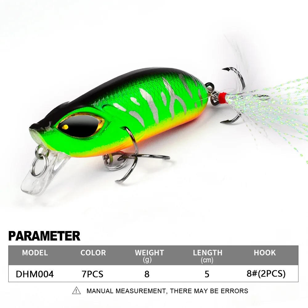 Señuelo de Pesca de plástico, cebo duro Artificial con ojos 3D, Wobbler para Lucio, Crankbaits, Pesca de curricán de mar, 5cm, 8g, 1 pieza - imagen 3