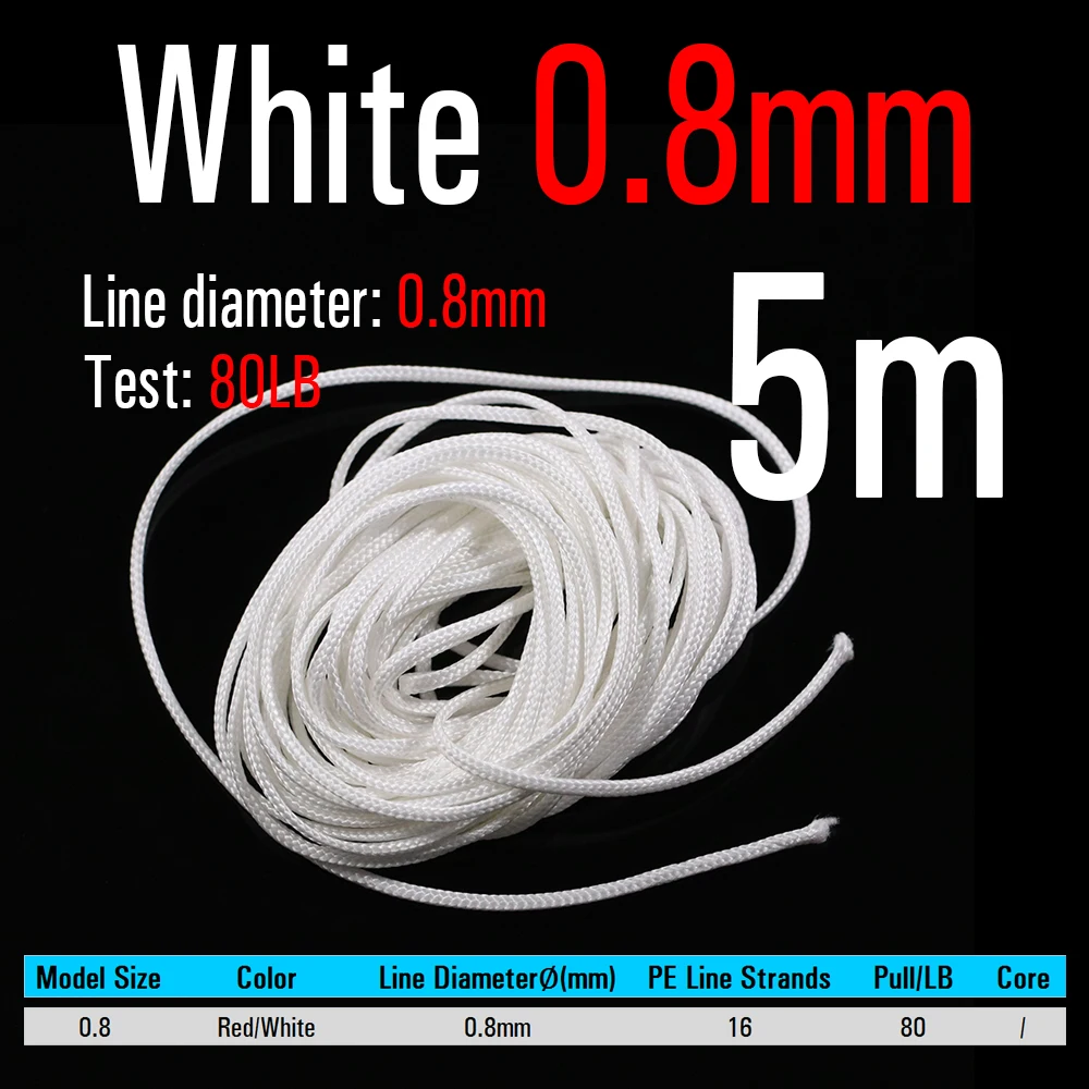 White 0.8mm 5m