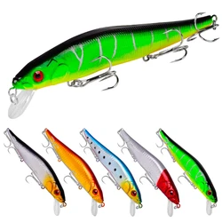 Señuelos de pesca Minnow, cebos duros Wobbler, Crankbaits, señuelo Artificial ABS para aparejos de pesca de Lucio, 5 uds.
