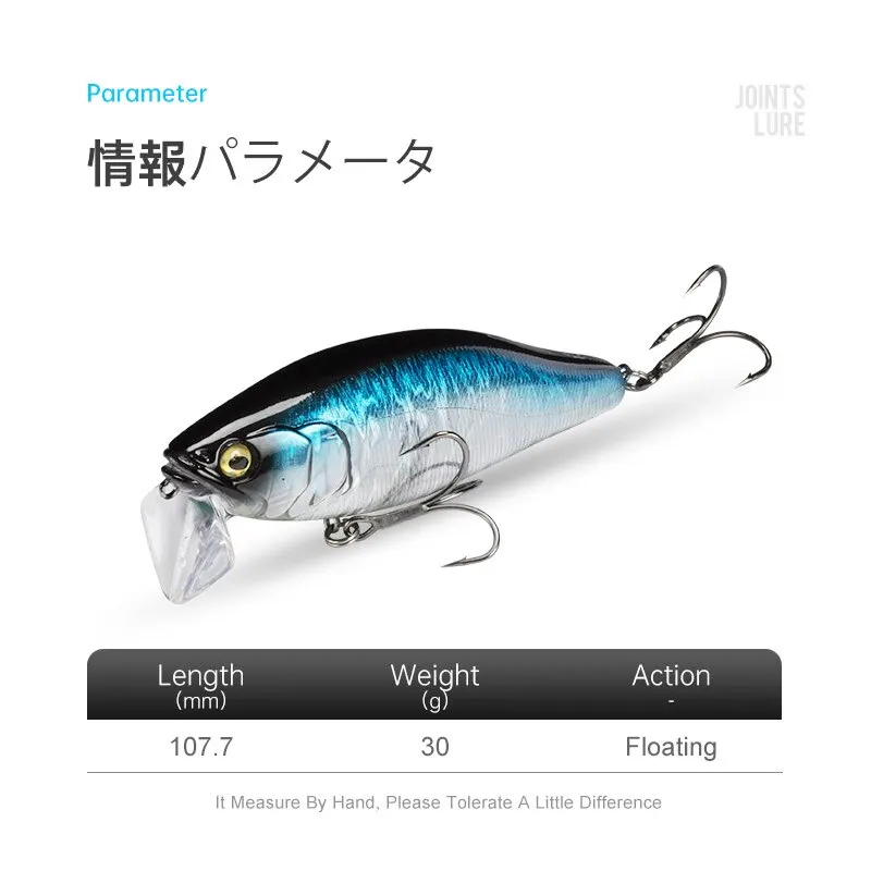 I-JACK Minnow Wobbler flotante 107mm para lucio - imagen 3