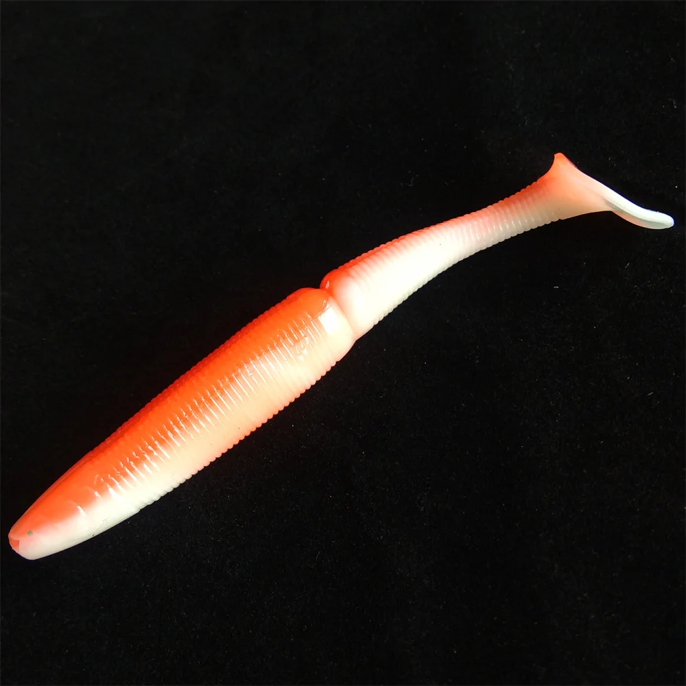 Swolfy-SEÑUELOS blandos de silicona para pesca en el mar, aparejos artificiales, 5 piezas, 7cm, 9,5 cm, Pva, Swimbait, Wobblers - imagen 5