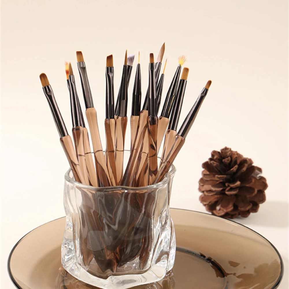 Pluma Universal de tinte Halo acrílico, conveniente de usar, no fácil de desprender el cabello, agarre cómodo, cepillo de flores de belleza Flexible y resistente - imagen 4