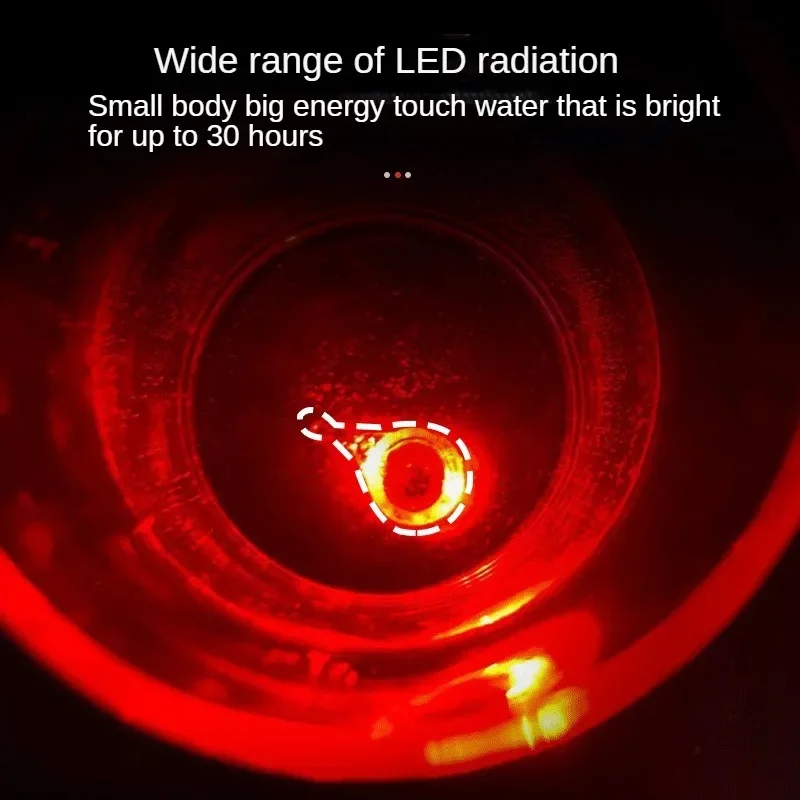 Cebo de pesca de calamar subacuático led, forma de ojo de luz de pez, lámpara de pez luminosa, señuelo de gota profunda, colorido, electrónico - imagen 5