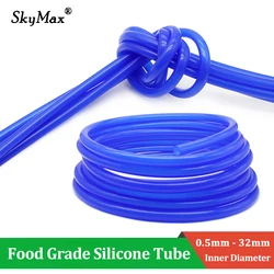 Tubo de silicona alimentario azul 3-12 mm para pesca
