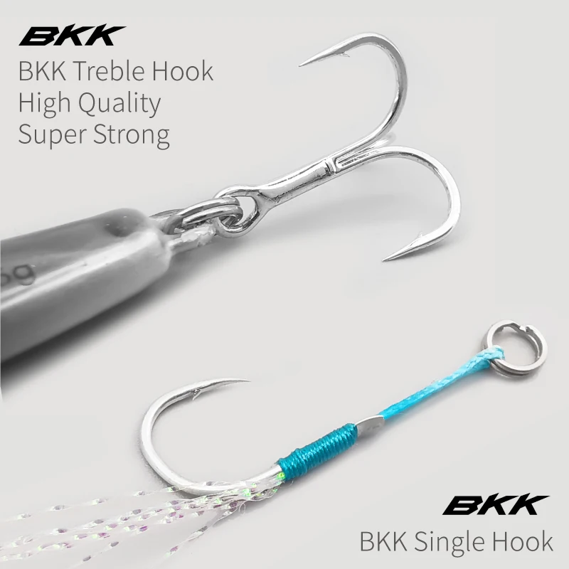 LUREHOLIC 7g 10g 15g 20g 25g plantilla de Metal impresa en 3D 5 uds Combo para señuelo pesca hoja de velocidad fundición larga con anzuelos BKK - imagen 3