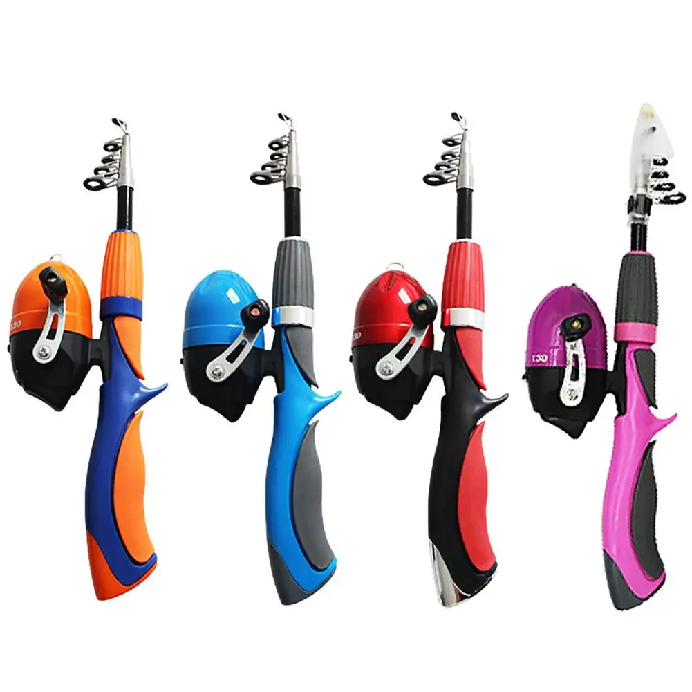 Juego de caña de pescar telescópica portátil con estuche de pesca, carrete de pesca para niños, el mejor regalo para principiantes, Combo de caña - imagen 3