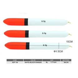 Flotador de Balsa para Pesca en Roca – Doble Propósito Superfino para fondo y corriente