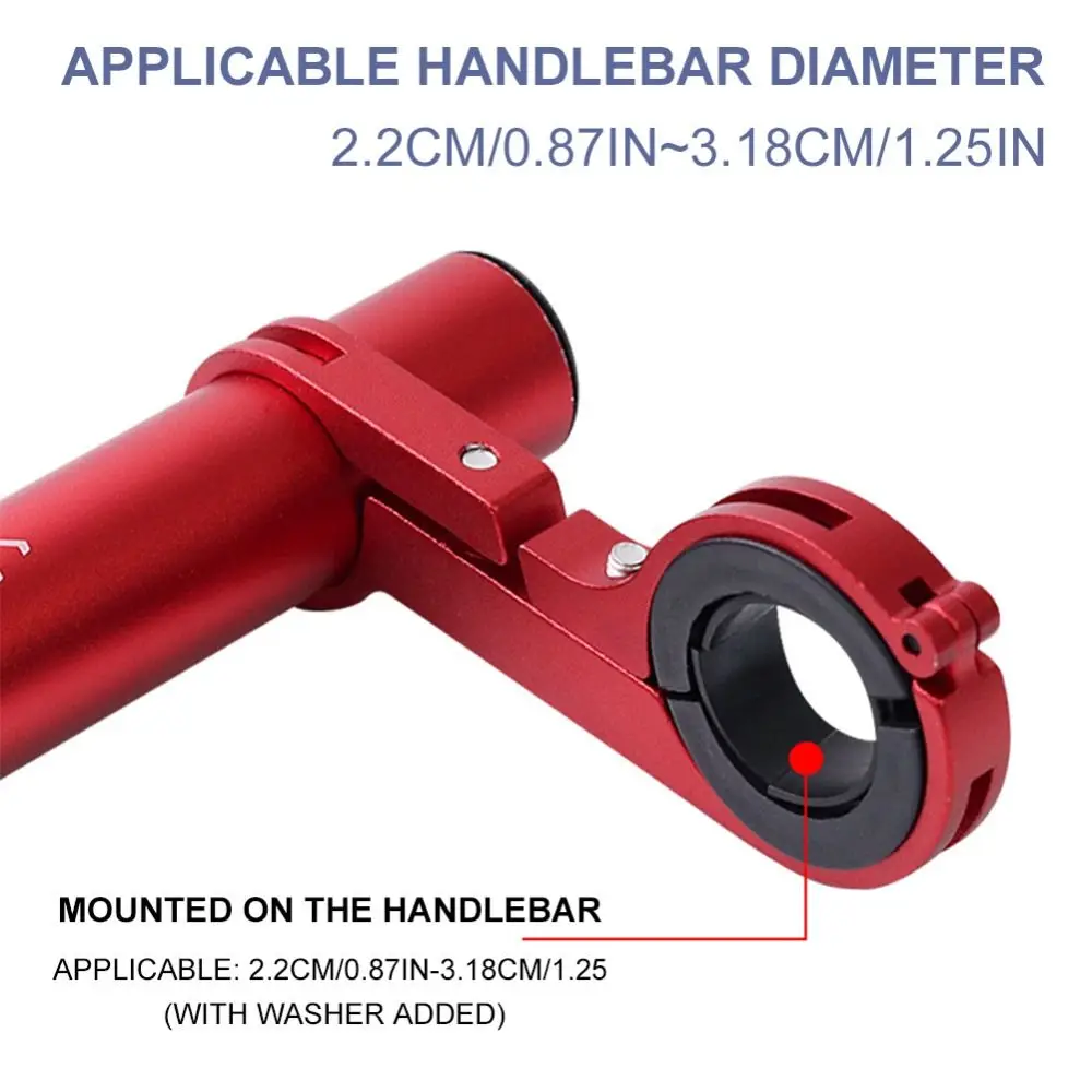 Soporte de extensión de manillar de 10/20/30cm, soporte de bicicleta de aleación de aluminio que ahorra espacio, multifuncional, resistente a la oxidación - imagen 3