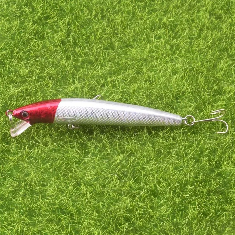 Señuelo de pesca Minnow, 9,5 cm, 7,5g, Wobblers de plástico flotantes, cebo duro Artificial con anzuelo para lubina, aparejos de pesca Crankbait, 1 ud. - imagen 5