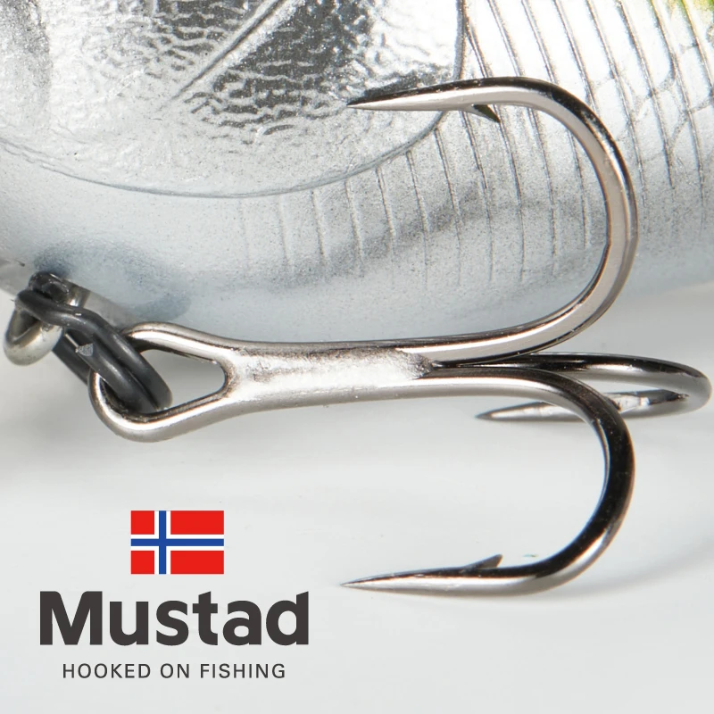 LUREHOLIC 40mm 7,5g / 50mm 14g Bull Shot manivela de labio de Metal con gancho Mustad profundidad 0,2 M señuelo flotante cebos duros para pesca de lubina - imagen 4