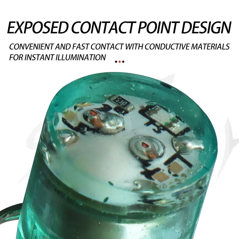 5 unids/caja LED cebo intermitente Mini cilíndrico de caída profunda señuelo de pesca luz accesorios de atracción subacuática - imagen 4