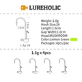 1.6g4pcs Lemon Green