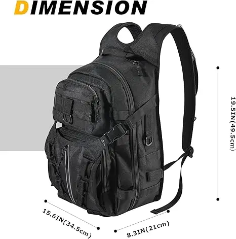 Bolsa de pesca Goture, mochila de aparejos resistente al agua de 19,5x15,6x8,3 pulgadas con soporte para caña, bolsa de almacenamiento ligera para equipo de pesca - imagen 3