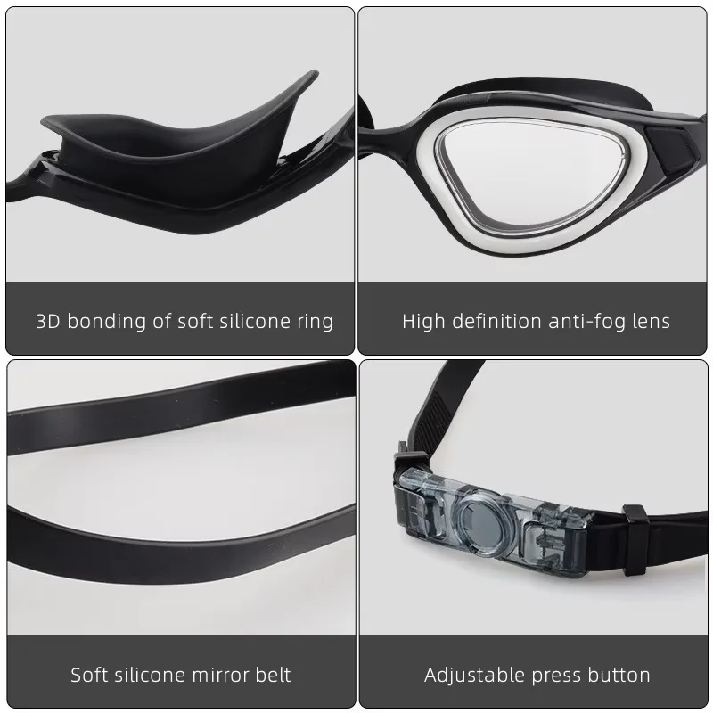 Gafas de natación impermeables antivaho para adultos y niños, protección de visión clara para piscina, playa, deportes acuáticos - imagen 3