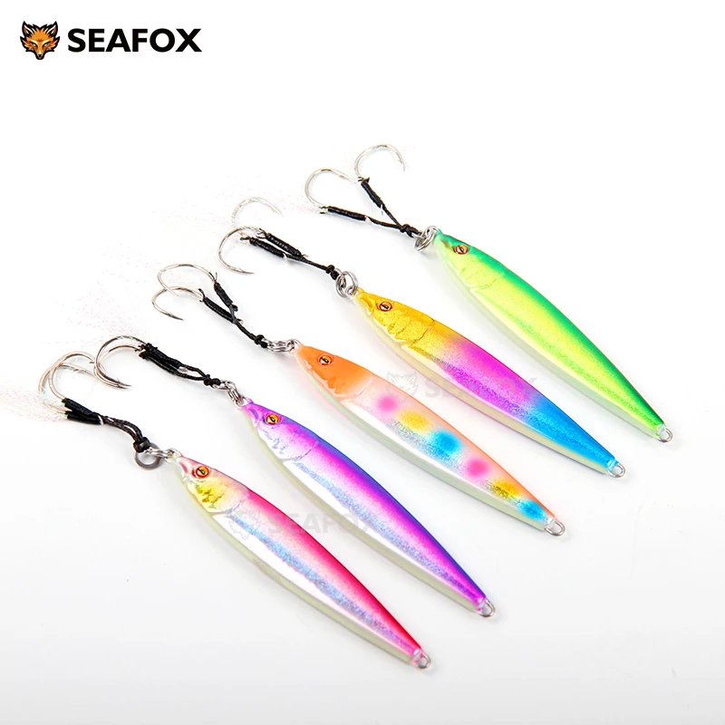 Señuelo Jigging Seafox 141 de metal paso lento para agua salada - imagen 4