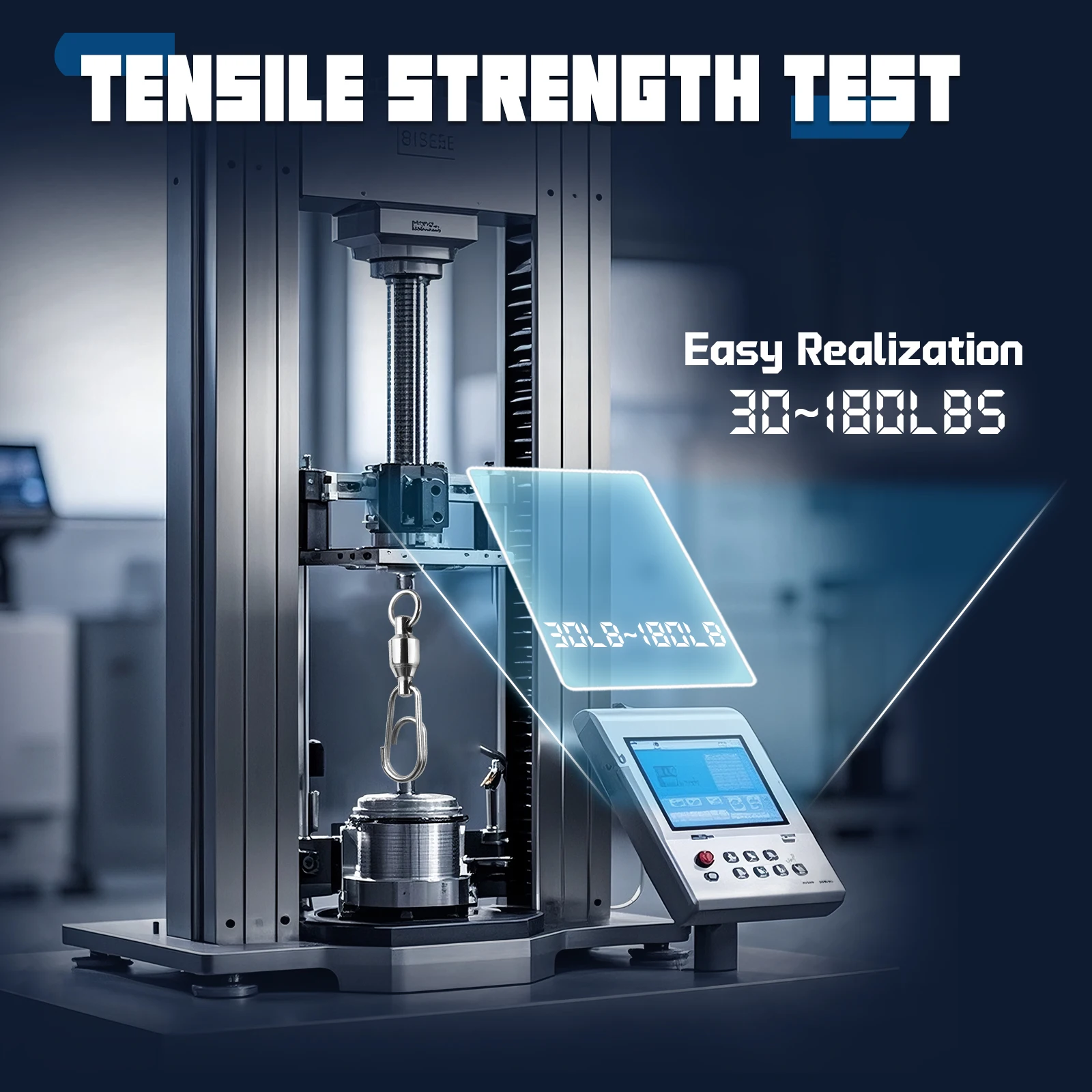 Conector giratorio de pesca de 9KM, 10 Uds., giratorios de pesca de acero inoxidable, rodamiento de bolas, Clip rápido, aparejos de pesca - imagen 3