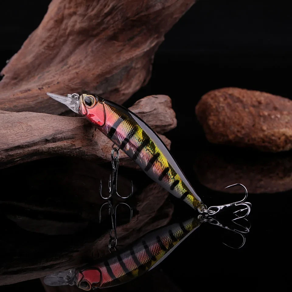 WALK FISH-señuelo de pesca de pececillos, 1 piezas, suspendido, 75MM/5,3G, Wobblers, Artificial, japonés, profesional, duro, para invierno - imagen 3