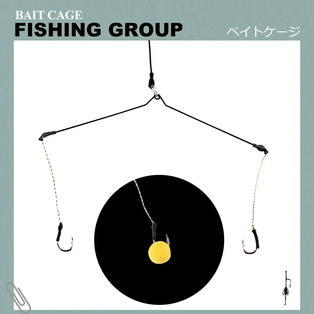 FISH KING-alimentador de pesca de carpa, cebos de pesca, jaulas, gancho de 20-60g, conjunto de aparejo, método en línea, aparejos de alimentador, jaula de cebo, herramientas de pesca - imagen 4