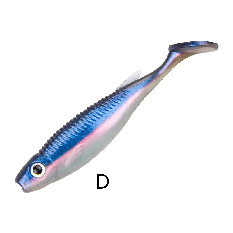 MUKUN Swimbait de silicona cola en T 65mm 2.8g ojo 3D - imagen 5