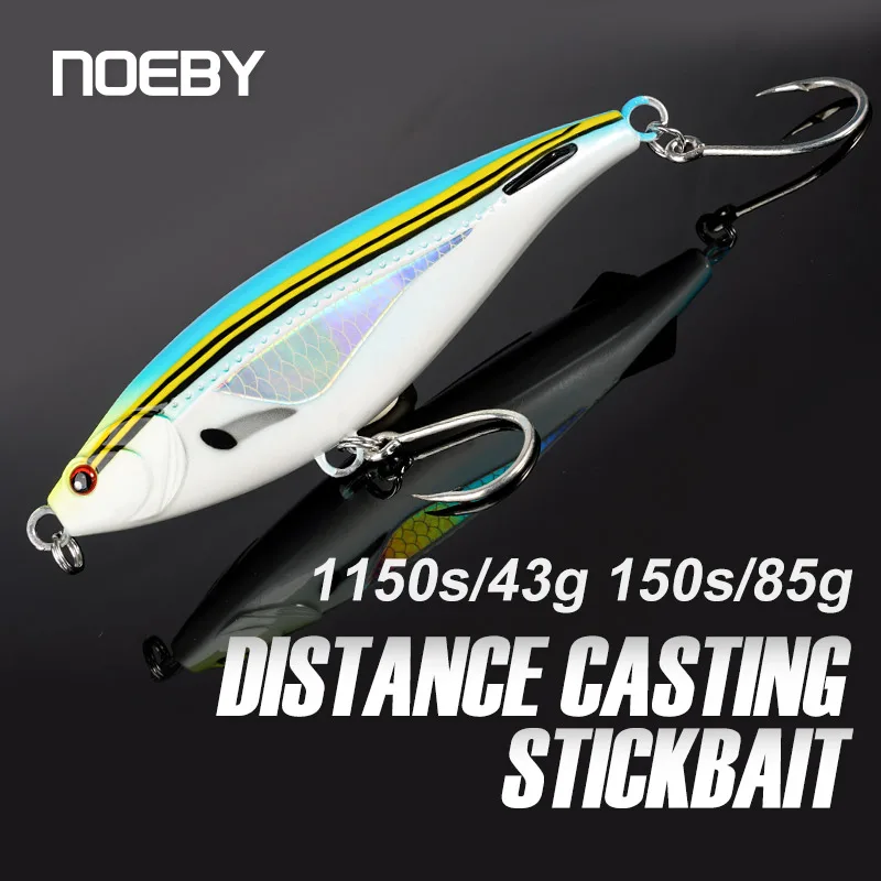 NOEBY-señuelo de pesca con lápiz que se hunde, 115mm, 43g, 150mm, 85g de fundición larga, cebo duro Artificial para atún de lubina, señuelo de pesca Stickbait - imagen 2