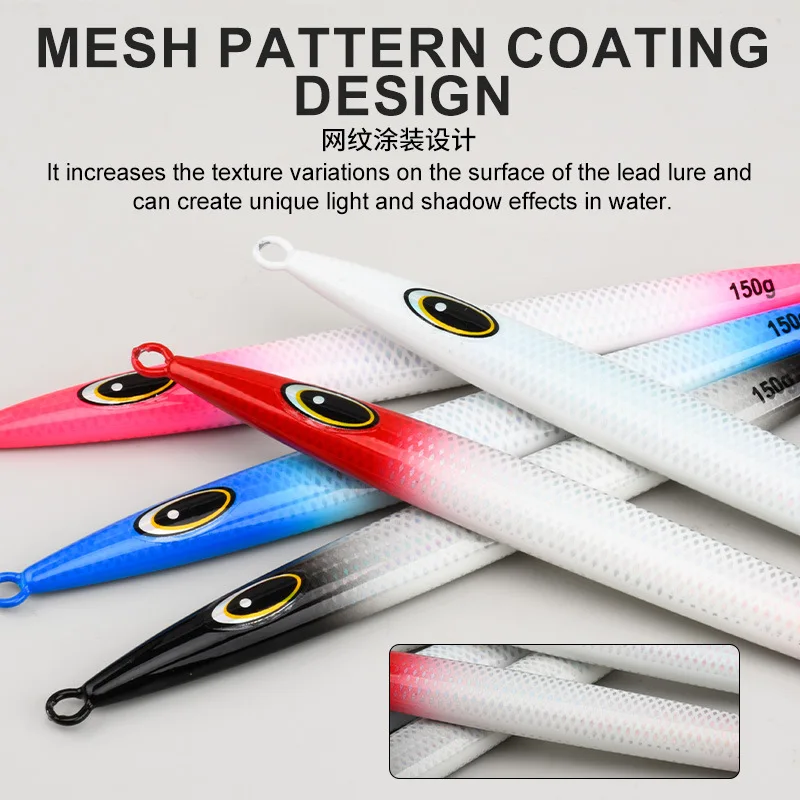 J150 120g 150g 200g 250g 300g pesca en barco de mar plantillas de Metal cebo caída rápida hundimiento duro Jigging señuelo brillo Metal Jigbait - imagen 4