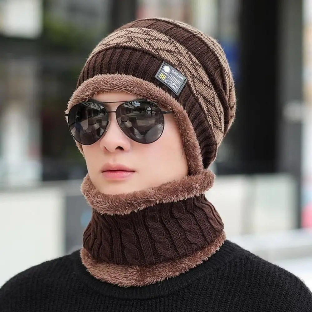 Gorro cálido de poliéster para regalo, gorros gruesos de lana transpirables para mantener el calor y el frío, gorro de punto para otoño e invierno - imagen 5