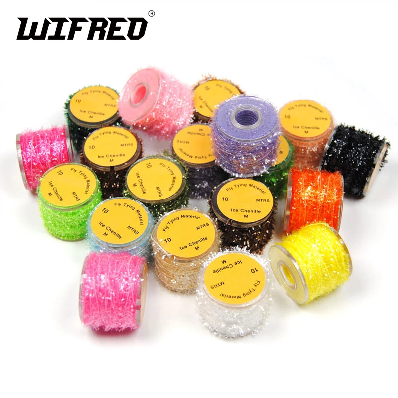 Wifreo, 1 unidad, 19 colores, oropel de chenilla, Material para atar moscas, Streamer para atar moscas, Material corporal de ninfa/fibra de doblaje de liebre