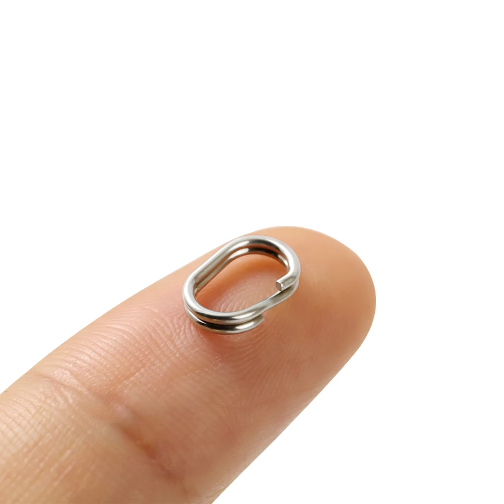 Anillo dividido ovalado acero inoxidable para señuelos lubina - imagen 2