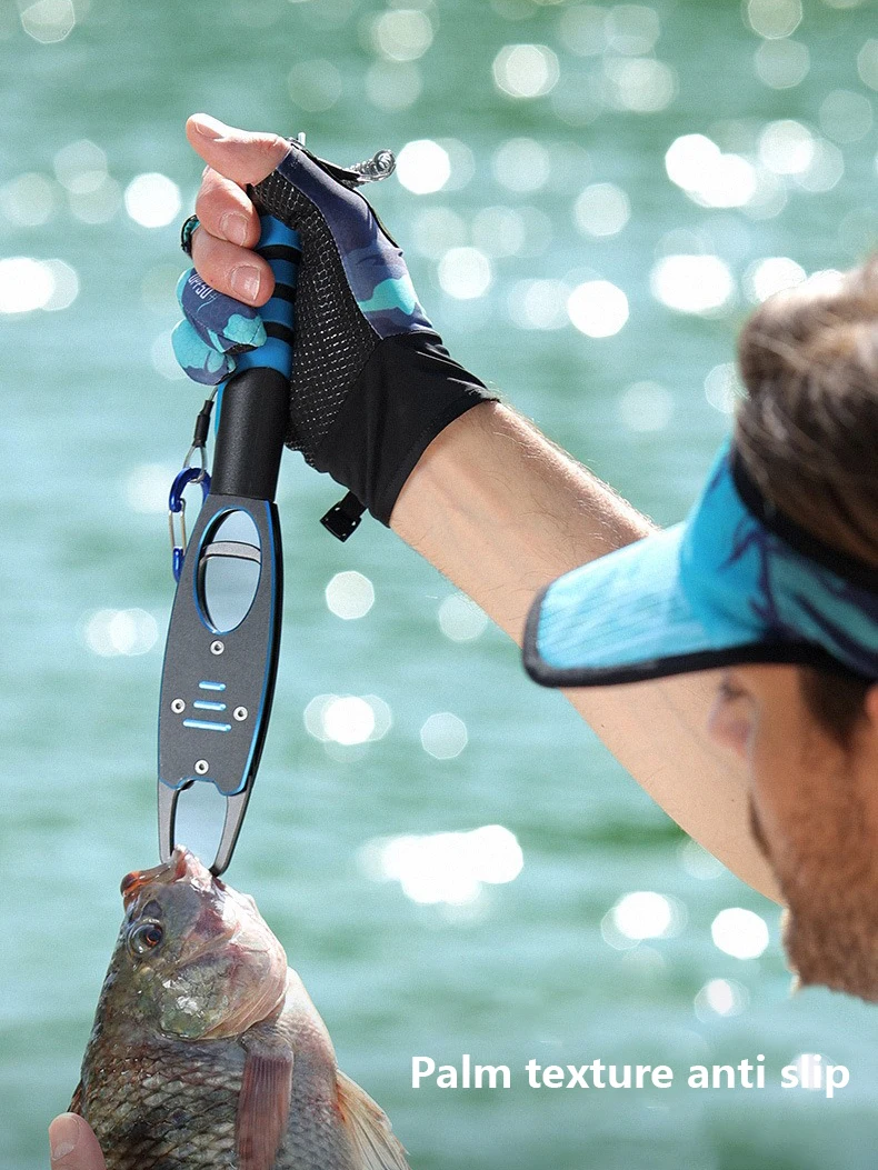 Guantes de pesca tres dedos con protección UV y antideslizante - imagen 4