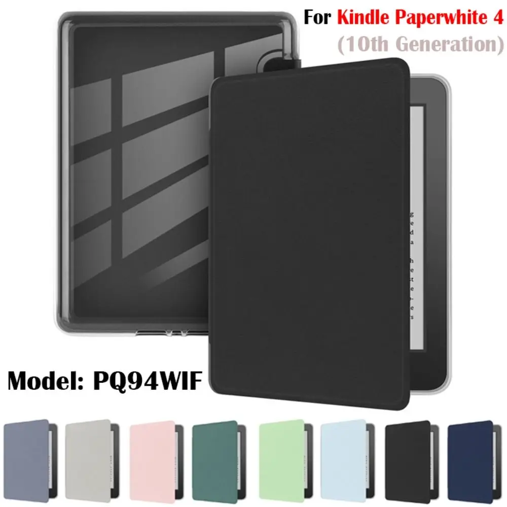 Auto Wake/Sleep Funda para lector electrónico de 6 pulgadas resistente al desgaste carcasa protectora antiarañazos para Kindle Paperwhite 4 10. a generación 2018 - imagen 2
