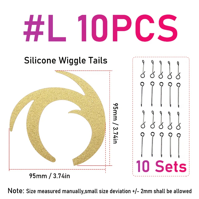 10pcs golden L