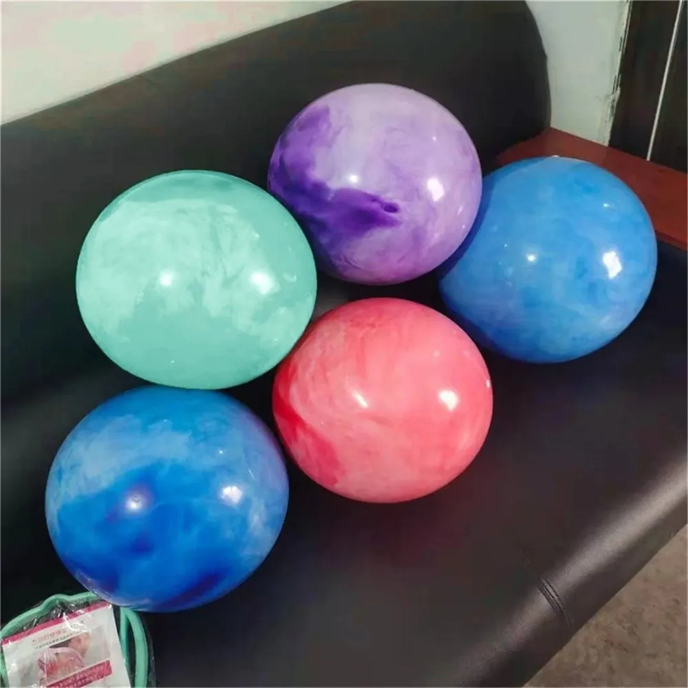 Nuevo Pelota de Yoga de 25cm, pelota inflable de Pilates de PVC suave, pelotas de equilibrio de fácil inflado antideslizantes, pelota - imagen 3