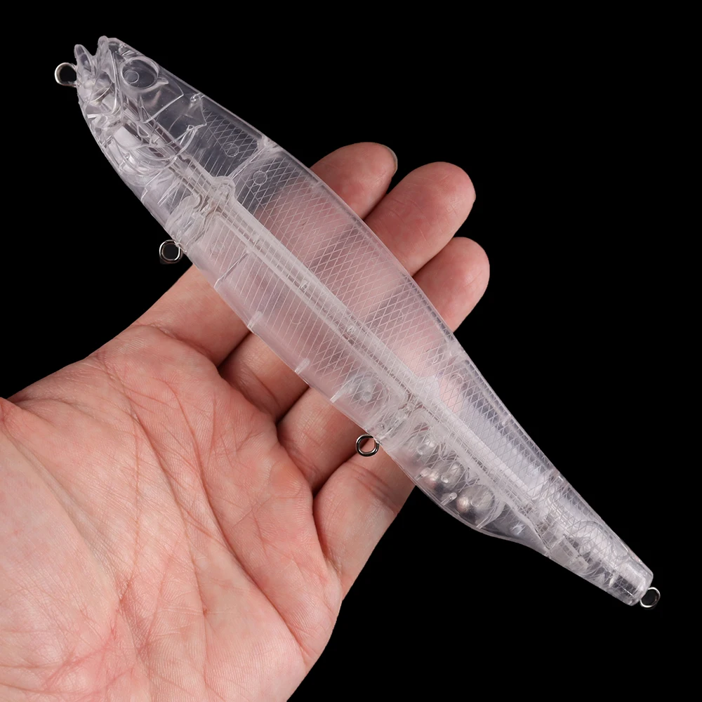 Chan'sHuang, 5 uds., espacios en blanco sin pintar, 19cm/64g, sonajero flotante, lápiz para caminar al alambre del perro, funciona a través del cuerpo, Señuelos de Pesca DIY - imagen 5