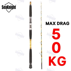 Caña de pesca Seaknight Carbono 50kg – Anillos Fuji para mar