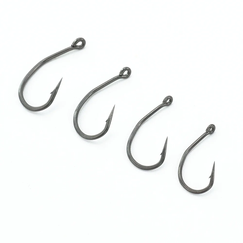 50x anzuelo de pesca con púas recubiertas de PTFE, aparejos terminales 8023 - imagen 5