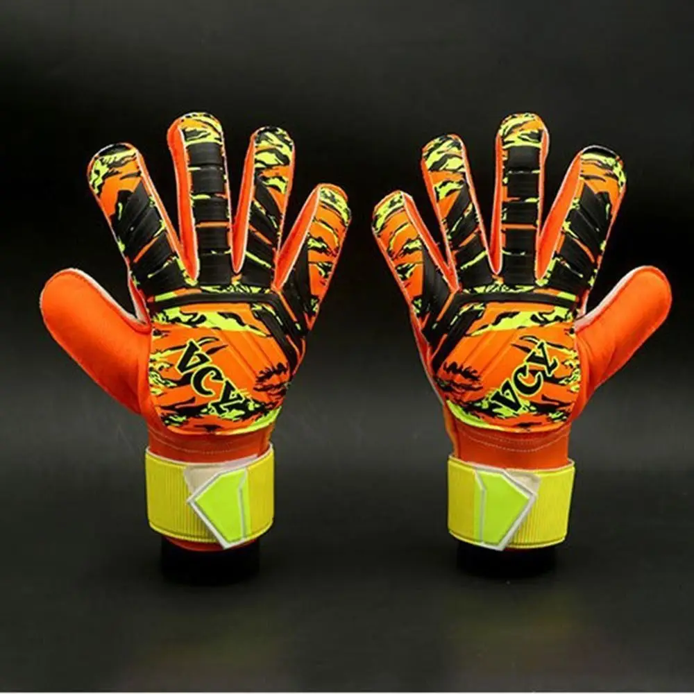 Guantes de portero de fútbol antideslizantes, resistentes al desgaste, impermeables, guantes de portero de fútbol, coloridos guantes de fútbol de látex transpirables - imagen 4