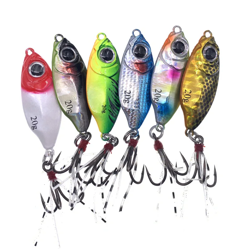 Señuelo de pesca de lubina Artificial, aparejo de cebo de tiro largo, azul de Metal fundido, 7/10/15/20g, fundición a tierra, Jigging, 2023 - imagen 2