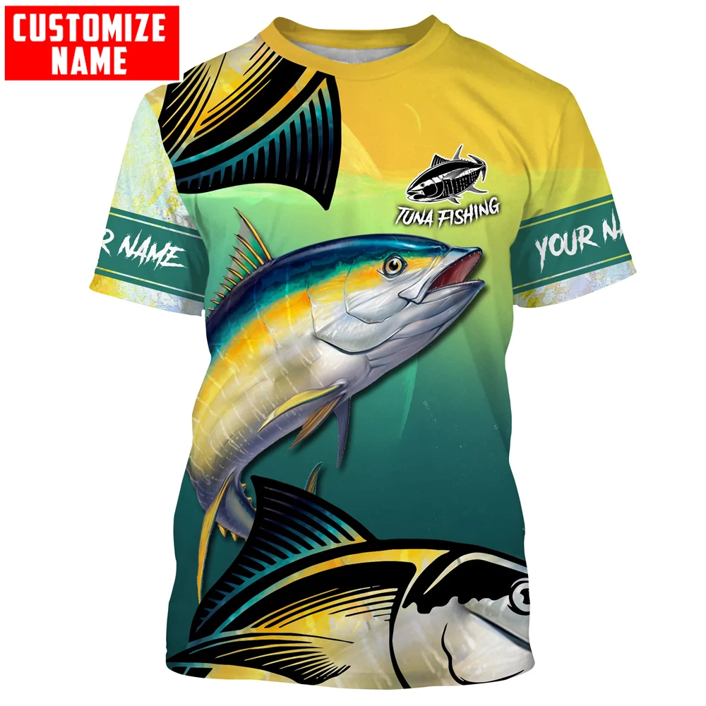 Camiseta pesca atún TX271 – Estampado 3D agua salada - imagen 4